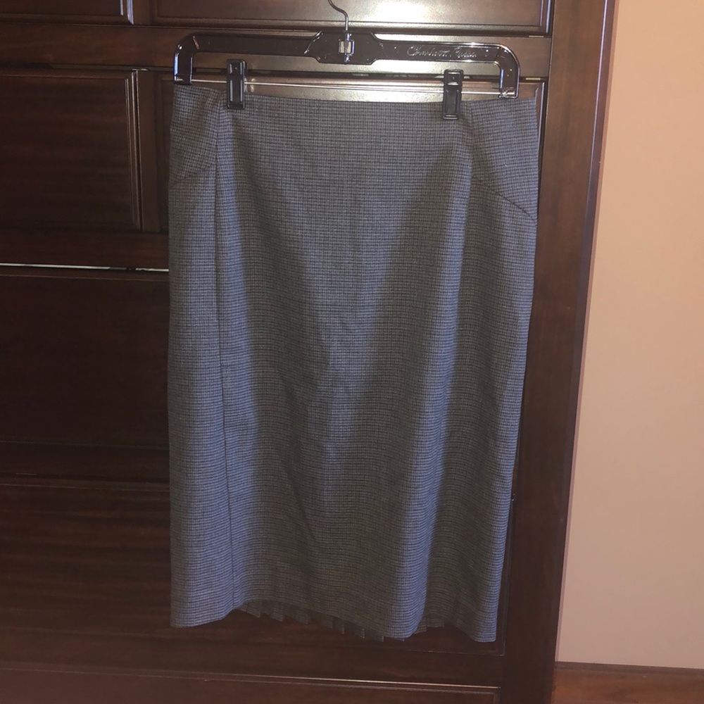 Express mini checkered pencil skirt.